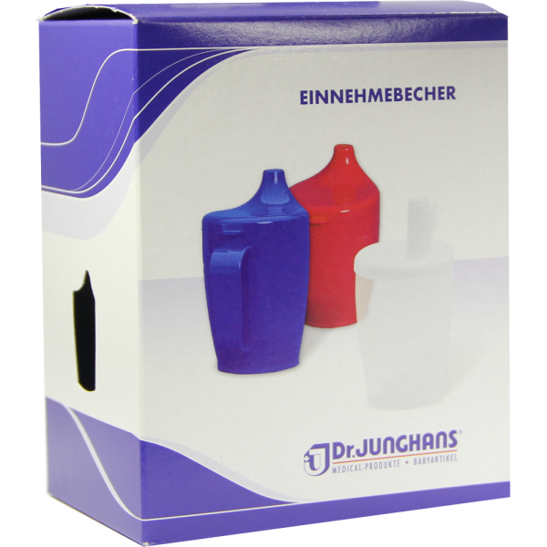 EINNEHMEBECHER m.2 Griffen+2 Deckel 4+12mm blau