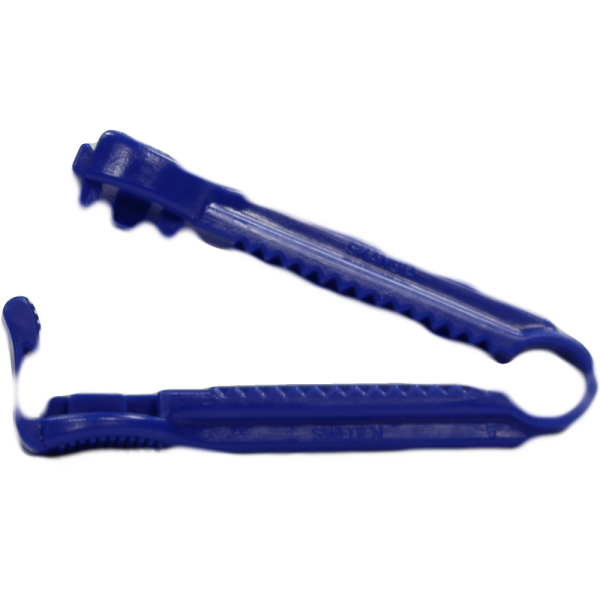 KATHETERKLEMME blau Kunststoff