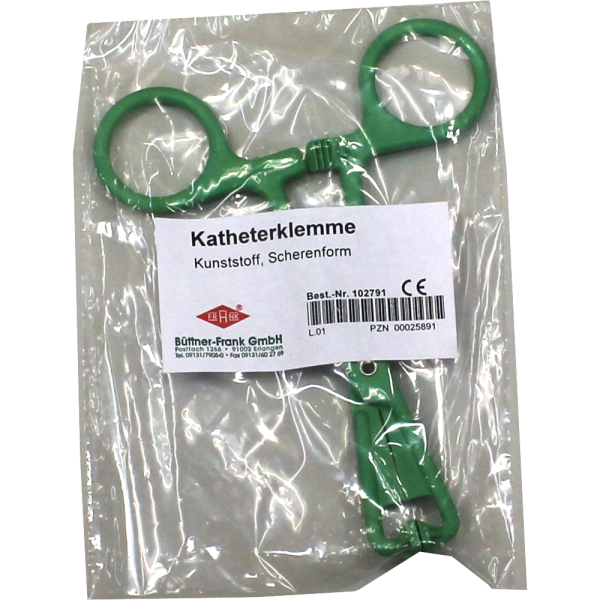 KATHETERKLEMME scherenform Kunststoff