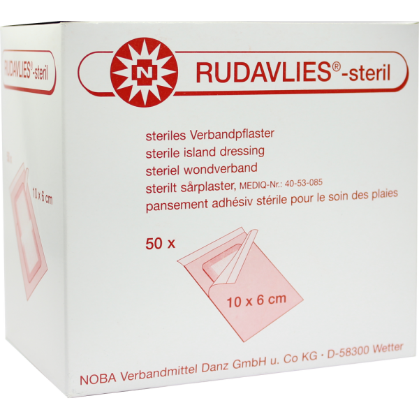 RUDAVLIES-steril Verbandpflaster 6x10 cm