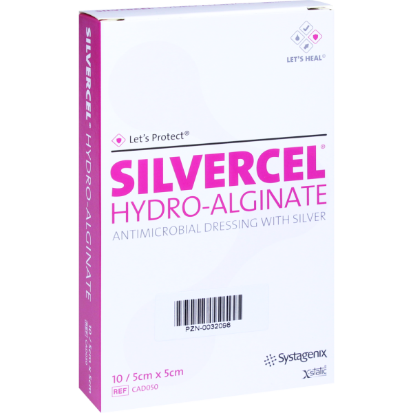 SILVERCEL Hydroalginat Verband 5x5 cm