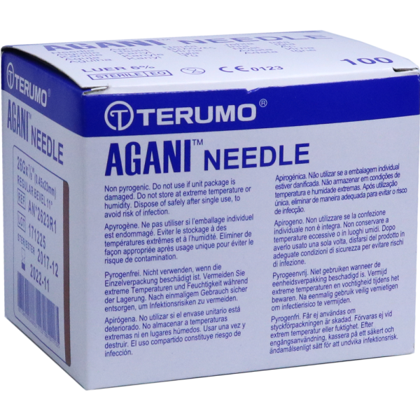 AGANI Kanüle 26 G 23 mm braun