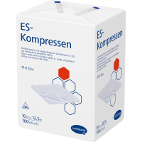 ES-KOMPRESSEN unsteril 10x12,5 cm 12fach