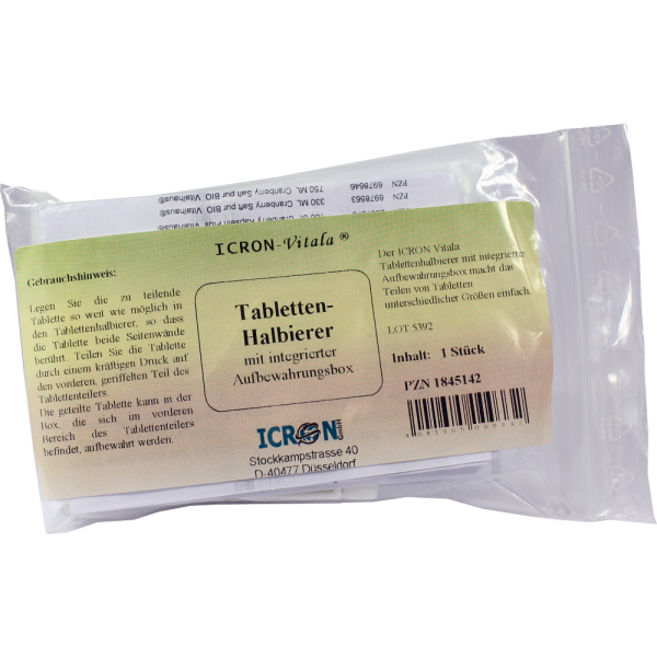 TABLETTENHALBIERER mit Box Icron Vitala