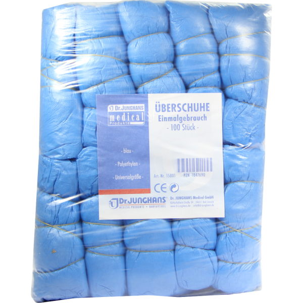 ÜBERSCHUHE Einmal Kunststoff blau