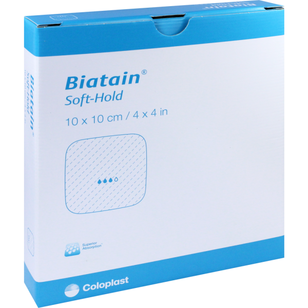 BIATAIN Schaumverband 10x10 cm sanft haftend