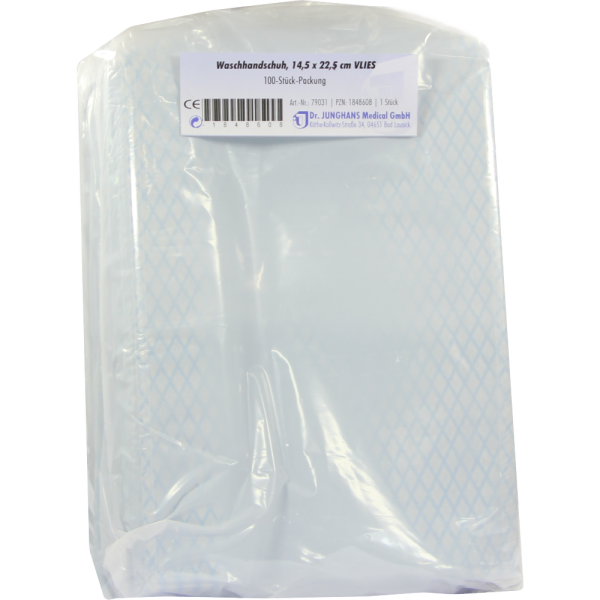 WASCHHANDSCHUHE Vlies 14,5x22,5 cm