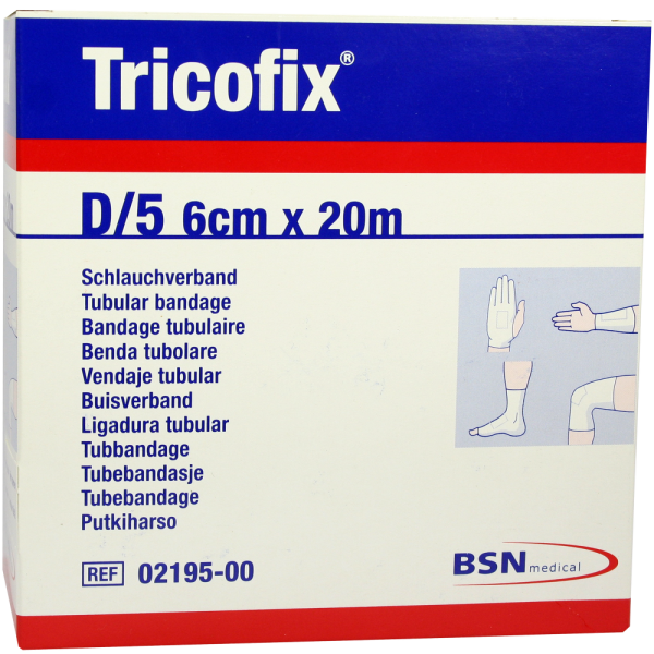 TRICOFIX Schlauchverband Gr.D 6 cmx20 m