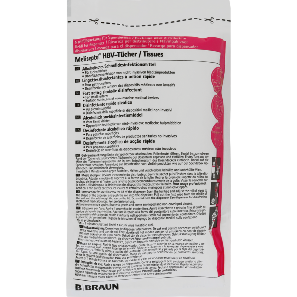 MELISEPTOL HBV Tücher Nachfüllpackung