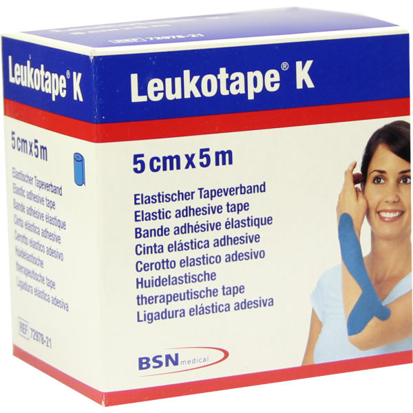 LEUKOTAPE K 5 cm blau