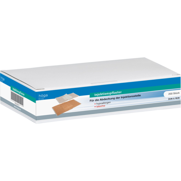 INJEKTIONSPFLASTER hypoallergen 2x4 cm