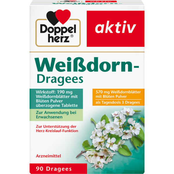 DOPPELHERZ Weißdorn Dragees