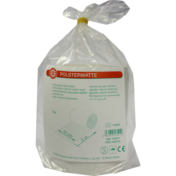 POLSTERWATTE gerollt 12 cmx2 m