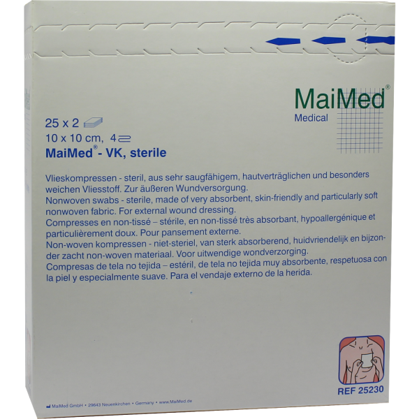 VLIESKOMPRESSEN steril 10x10 cm