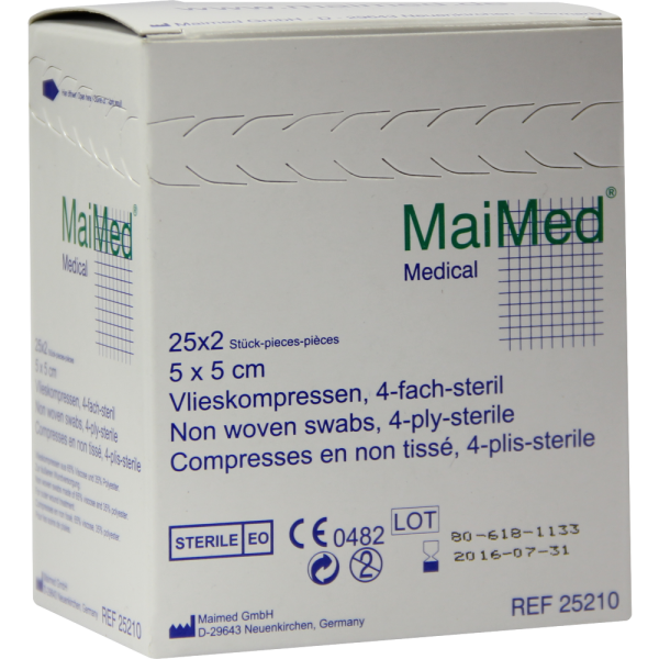 VLIESKOMPRESSEN steril 5x5 cm