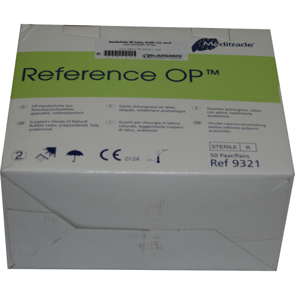 HANDSCHUHE OP Latex Gr.7,5 steril