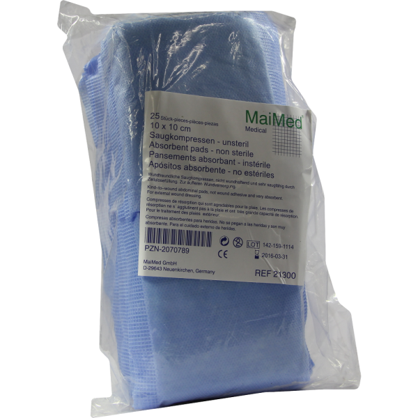 SAUGKOMPRESSEN unsteril 10x10 cm