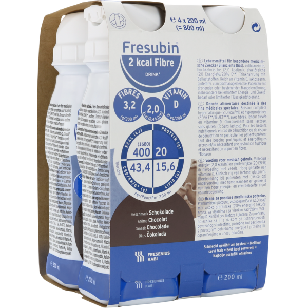 FRESUBIN 2 kcal Fibre DRINK Schokolade Trinkfl.