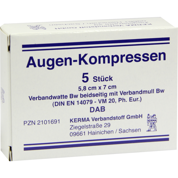 AUGENKOMPRESSEN 5,8x7 cm unsteril