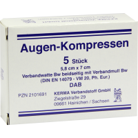 AUGENKOMPRESSEN 5,8x7 cm unsteril