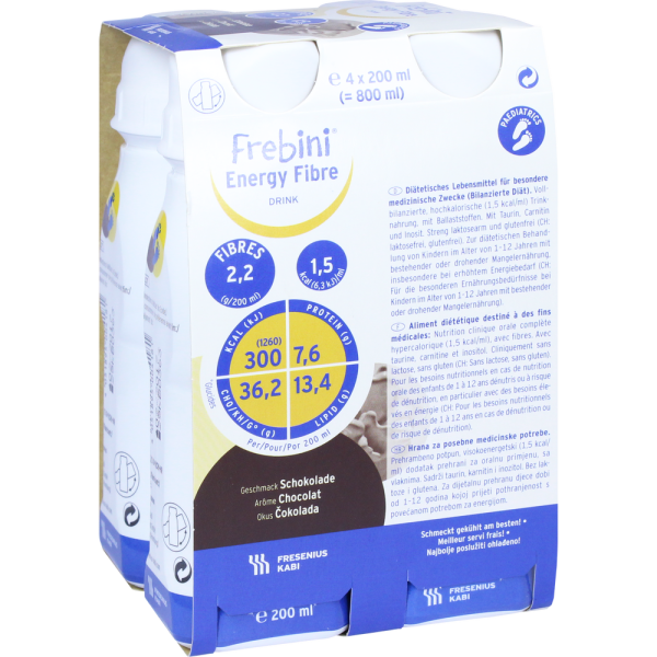 FREBINI Energy Fibre Drink Schokolade Trinkfl.