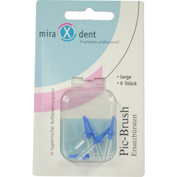 MIRADENT Interd.Pic-Brush Ersatzb.large blau