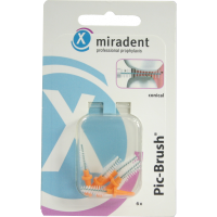 MIRADENT Interd.Pic-Brush Ersatzb.konisch orange