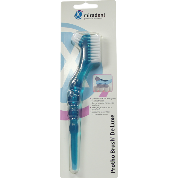MIRADENT Prothesenbürste Protho Brush blau trans.