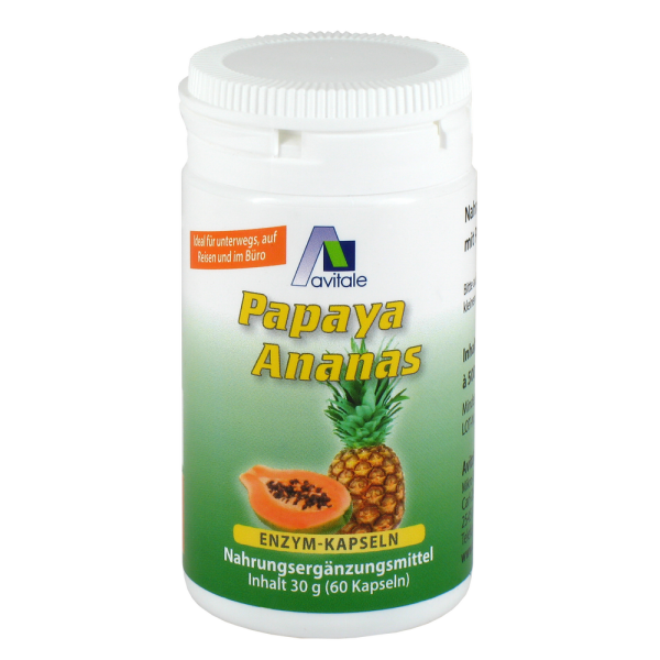 PAPAYA ANANAS Enzym Kapseln