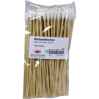 WATTESTAB m.Wattekopf 15 cm Holz i.Polybeutel