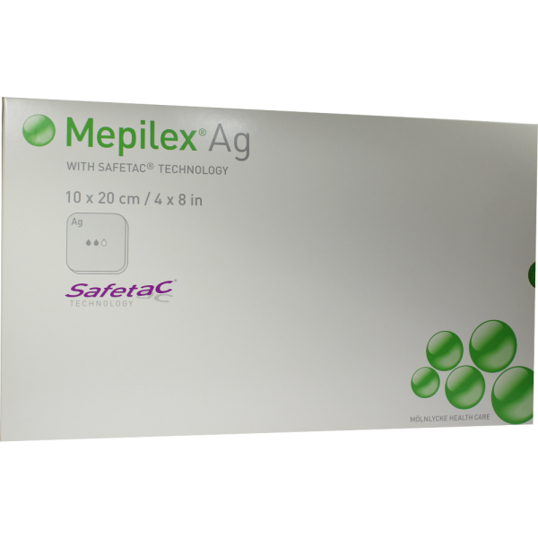 MEPILEX Ag Schaumverband 10x20 cm steril