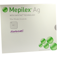 MEPILEX Ag Schaumverband 15x15 cm steril