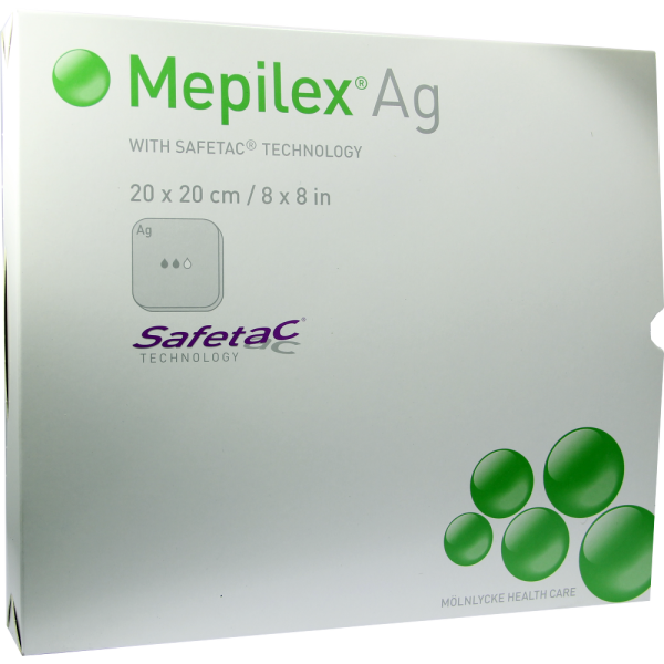 MEPILEX Ag Schaumverband 20x20 cm steril