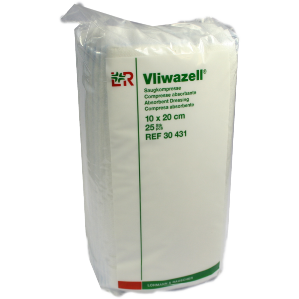 VLIWAZELL Saugkompressen unsteril 10x20 cm