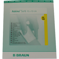 ASKINA Sorb Alginat CMC Wundauflage 10x10 cm ste.