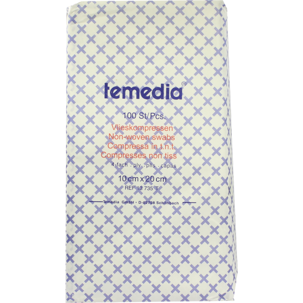 VLIESKOMPRESSEN unsteril 10x20 cm 4fach