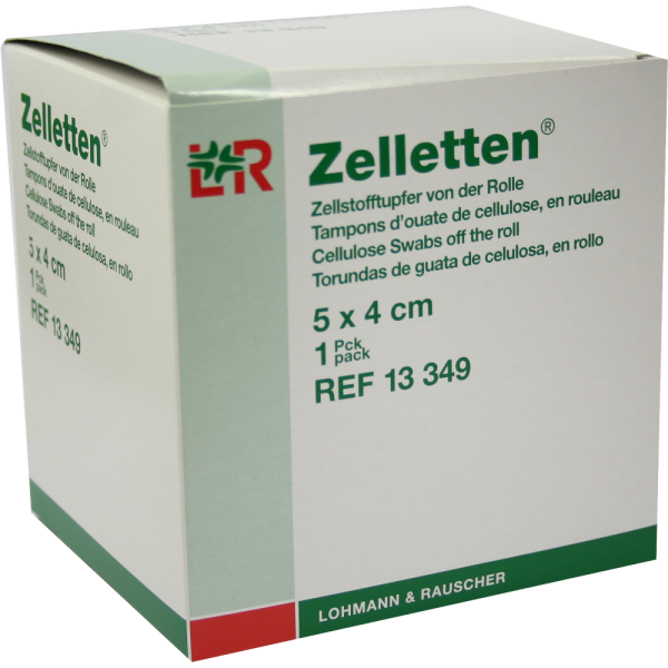 ZELLETTEN Tupfer 4x5 cm unsteril Rolle