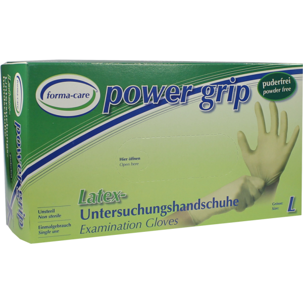 FORMA-care Latex power grip Handschuhe Gr.L