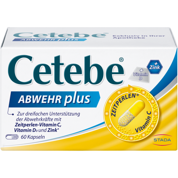 CETEBE ABWEHR plus Vitamin C+Vitamin D3+Zink Kaps.