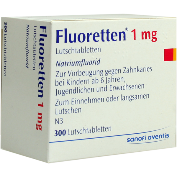 FLUORETTEN 1,0 mg Tabletten