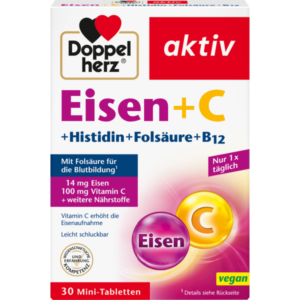 DOPPELHERZ Eisen+Vit.C+L-Histidin Tabletten