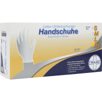 HANDSCHUHE Einmal Latex puderfrei XL