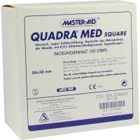 QUADRA MED square 38x38 mm Strips Master Aid