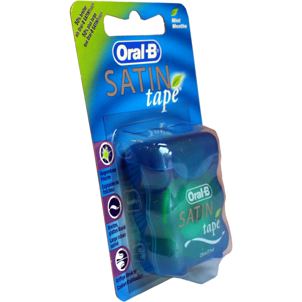ORAL B Zahnseide SATINtape blau Blisterkarte
