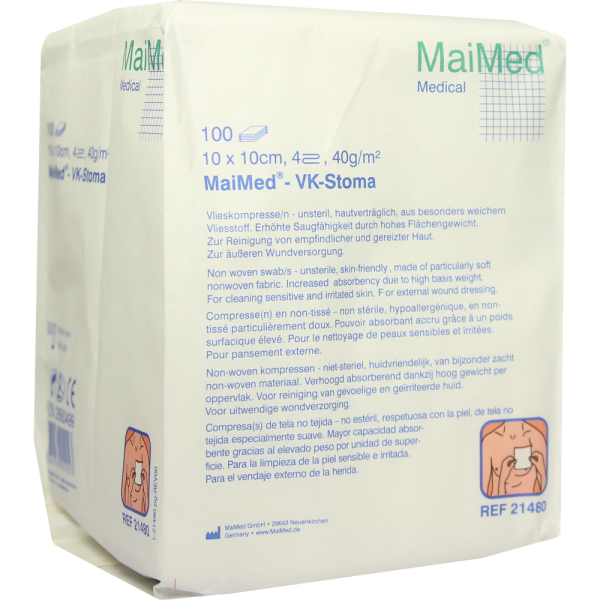 VLIESKOMPRESSEN unsteril 10x10 cm 4fach