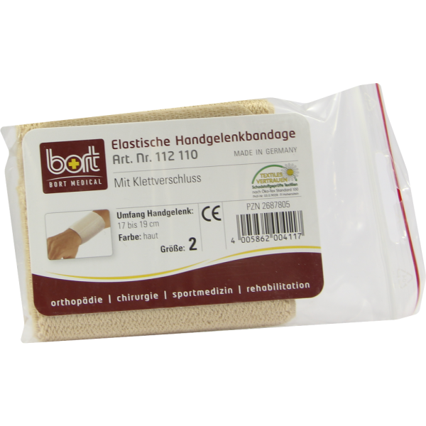 BORT Handgelenkbandage m.Klettverschl.Gr.2 haut