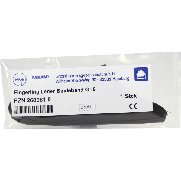 FINGERLING Leder Gr.5 m.Bindeband