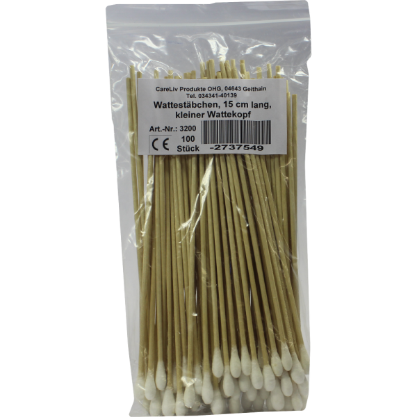 WATTESTÄBCHEN mit Wattekopf 15 cm klein