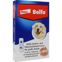 BOLFO Flohschutzband braun f.große Hunde