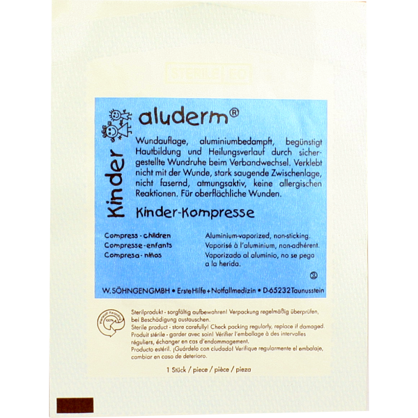 ALUDERM Kinder Kompressen 6x6 cm